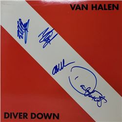 Signed Van Halen  Diver Down Album Cover