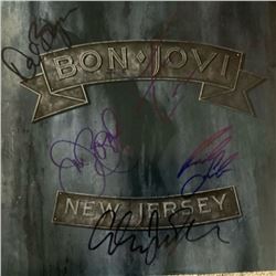 Signed Bon Jovi New Jersey Album Cover