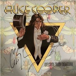 Signed Alice Cooper Welcome To My Nightmare Album Cover