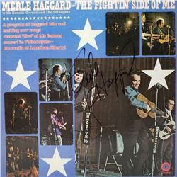 Signed Merle Haggard, The Fight Inside Of Me Album Cover