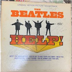 Signed Beatles Help! Album Cover