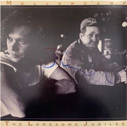 Signed John Mellencamp The Lonesome Jubilee Album Cover