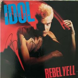 Signed Billy Idol Rebel Yell Album Cover