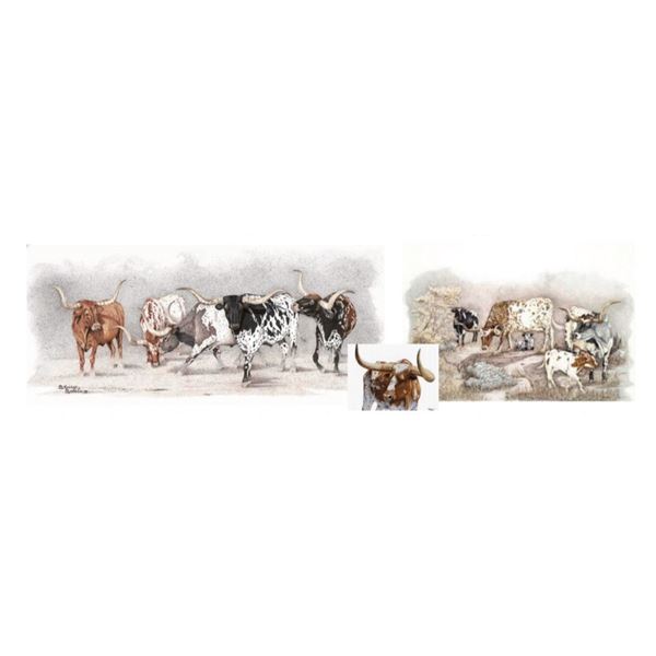 Sherry Steele Art - Longhorns Package