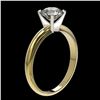 Image 3 : 1.26 ctw Certified Quality Diamond Engagment Ring 10k Yellow Gold - REF-167M3G
