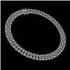 Image 2 : 38.99 ctw London Topaz & Diamond Necklace 10K Rose Gold - REF-427N3F