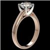 Image 3 : 2 ctw Certified Quality Diamond Engagment Ring 10k Rose Gold - REF-439G3W