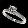 Image 1 : 1.07 ctw Certified Quality Diamond Engagment Ring 10k White Gold - REF-139G2W