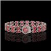 Image 1 : 16.97 ctw Tourmaline & Diamond Bracelet 14K White Gold - REF-263G6W