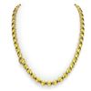 Image 3 : 72 ctw Citrine & VS/SI Diamond Micro Pave Necklace 14k Yellow Gold - REF-281R8K
