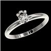 Image 2 : 0.50 ctw Certified VS/SI Quality Oval Diamond Engagment Ring 10k White Gold - REF-60F3M