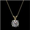 Image 3 : 2 ctw Certified Quality Diamond Solitaire Necklace 10k Yellow Gold - REF-449Y5X