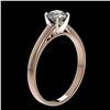 Image 3 : 0.75 ctw Certified Quality Diamond Engagment Ring 10k Rose Gold - REF-68G2W