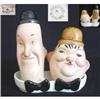 Image 1 : Beswick Laurel and Hardy Condiment Set #1557665