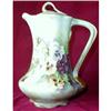 Image 1 : LIMOGES Chocolate POT Hand PAINTED Pansies D&Co#1557734