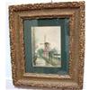 Image 1 : Dutch Watercolor "Windmill" Signed Gaile #1557837