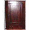 Image 1 : English Mahogany Hanging Corner Cupboard c.1850#1557863