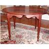 Image 1 : Antique ROUND Mahogany Dining Table-PRIMITIVE! #1557878