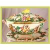 Image 1 : Italian Capo Di Monte Soup Tureen Hand-Painted #1557926