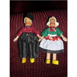 4.5  Dutch Wooden Couple Dolls #1568957