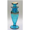 Image 1 : Blue & Gold Depression Glass Perfume Bottle #1569269