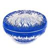 Image 1 : French Blue Cut to Clear Glass Dresser JAR #1569305