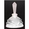 Image 1 : Art Deco Clear & Satin Glass Perfume Bottle #1569309
