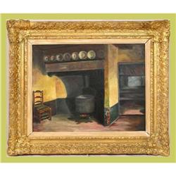 Antique Art Painting Framed Claiys Kitchen #1569406