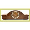 Image 1 : French Art Deco Mantle Clock Westminster Walnut#1569409