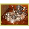 Image 1 : Kitchenware Tea Set Silver Plate Tray #1569460