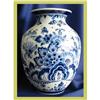 Image 1 : Blue Delft Vase Hand-Painted Ceramic #1569462