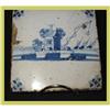 Image 1 : Antique Blue Delft Tile Hand-Painted Ceramic #1569472