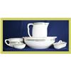 Image 1 : Art Deco Vanity Wash Bowl Basin Set Ceramic #1569477