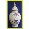 Image 1 : Hand-Painted Floral Gold Vase Ceramic #1569484