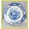 Image 1 : Blue Delft Plate Transferware Flower Basket #1569512