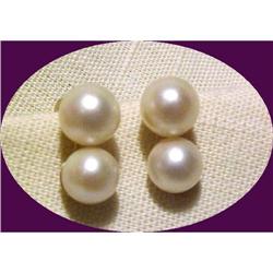 14K Gold  Double Ocean  Pearl Earrings #1569813