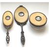 Image 1 : Apollo Enamel & Brass Portrait Dresser Set #1582800