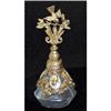 Brass, Filigree, Enamel, Crystal Perfume Bottle#1582899