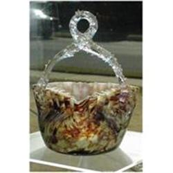 Twisted Thorned Handle Art Basket #1583397