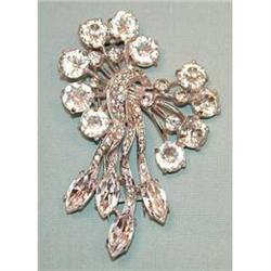 1940's Eisenberg Sterling & Rhinestone Fur Clip#1583417