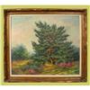 Image 1 : Art Painting Framed Signed Trees Forest #1593167