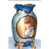 Image 1 : Antique  European Porcelain Portrait Vase #1593300