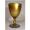 Image 1 : Signed Tiffany Favrile Glass Goblet Aurene #1593305
