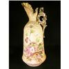 Image 1 : LOVELY ANTIQUE FLORAL CARLSBAD EWER VASE  #1593480