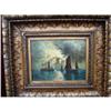 Image 1 : OIL ON BOARD OF SHIPS IN MOONLIGHT #1599122