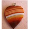 Image 1 : VICTORIAN SCOTTISH AGATE HEART PENDANT #1599167
