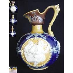 Minton Majolica Large Ale Jug. (c1880) #1599361