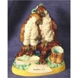 Majolica Spill Vase  The Love Birds . #1599366