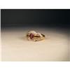 Image 1 : Estate 18K YG Gold Ruby Diamond Band Ring #1599618