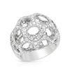 Image 1 : Natural 199 CTW Diamond Ring W=19MM 14K Gold - REF-252R9K